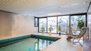 Indoor pool, a heated pool