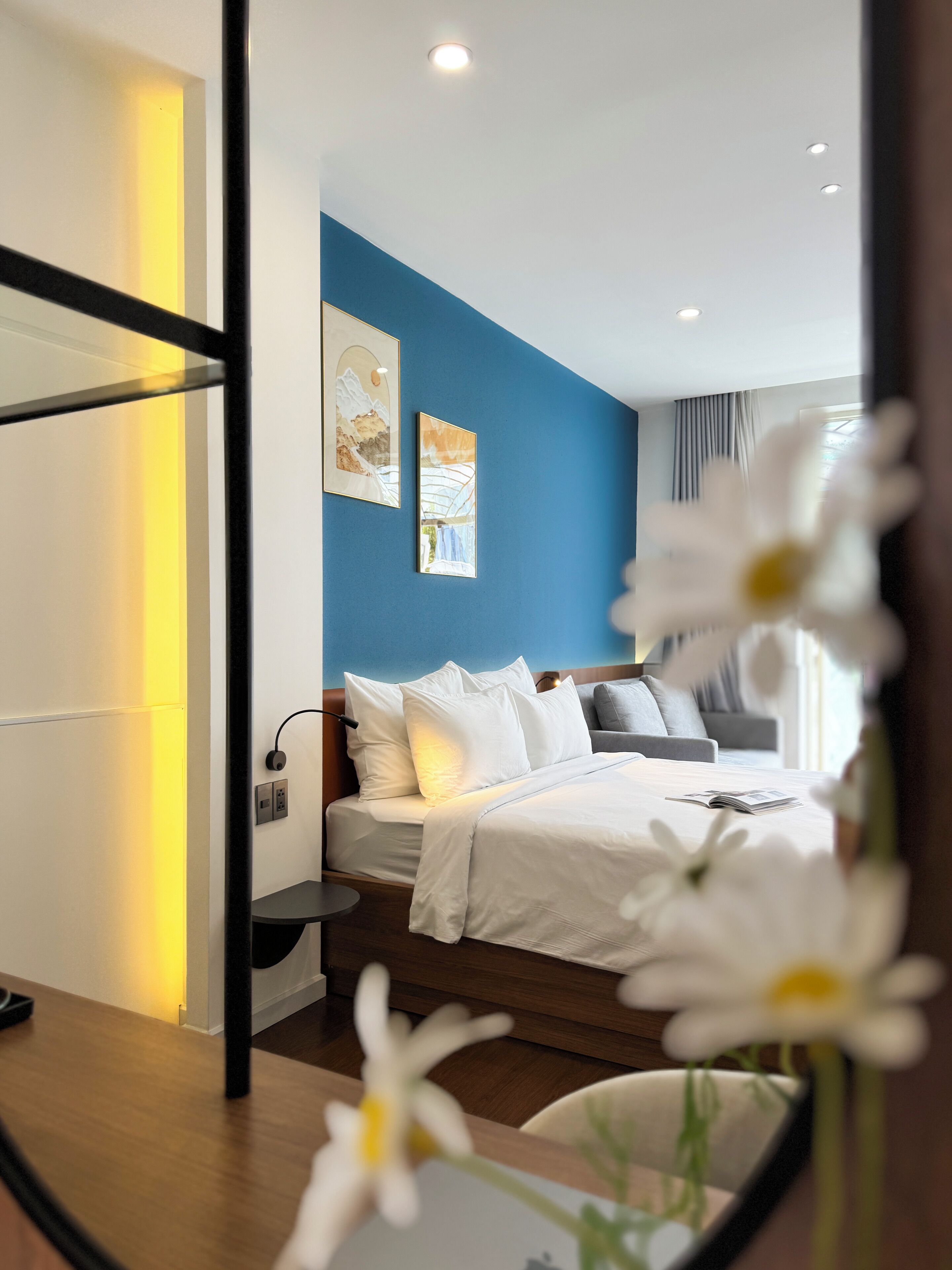 Estudio Deluxe | Baño | Ducha, artículos de higiene personal gratuitos y secador de pelo