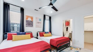 2 dormitorios, escritorio, wifi gratis y ropa de cama