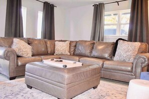 TV, fireplace, offices