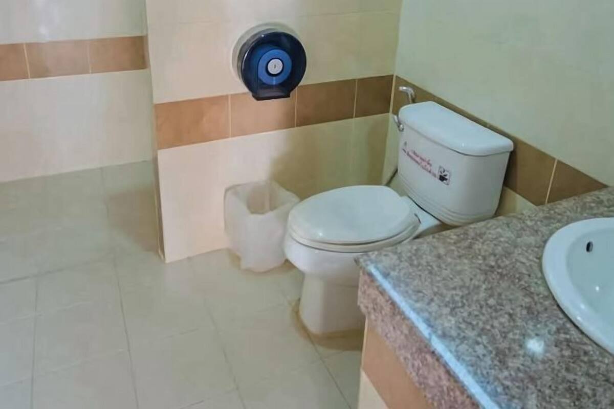 Douche, serviettes fournies