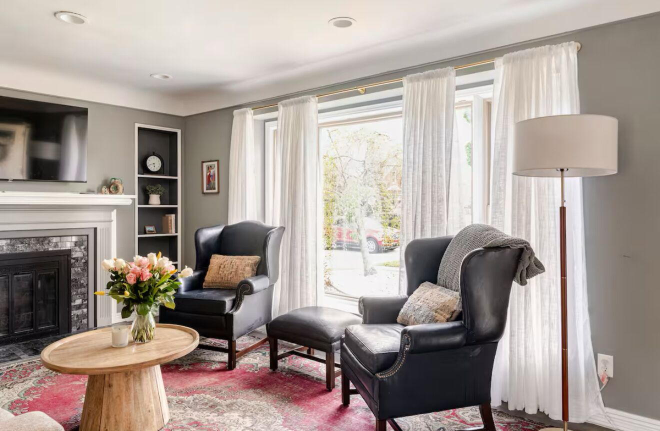 TV connectée, cheminée