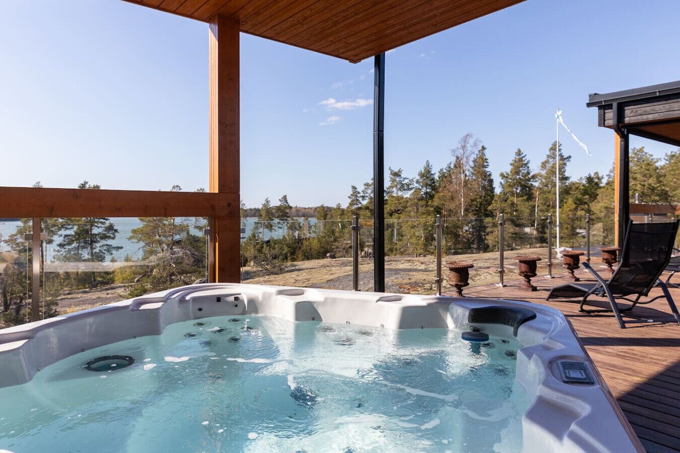 Baignoire à remous extérieure