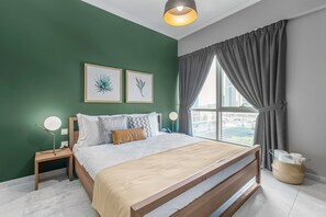 1 室のベッドルーム、アイロン / アイロン台、WiFi、ベッドシーツ