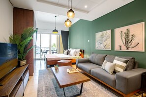 TV, stereo - Blueground | JLT, rooftop pool, nr Dubai Marina (Dubai)