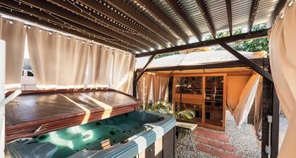 Spacious 4BR Retreat in Pomona- Sauna + Hot Tub + Massage Chair