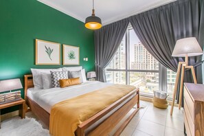 1 غرفة نوم ومكواة/لوح كي وواي فاي وملاءات أسرّة