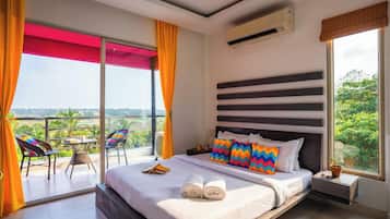Deluxe Private AC Room with Balcony and Ensuite Bathroom | Free WiFi