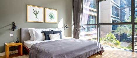 1 غرفة نوم ومكواة/لوح كي وواي فاي وملاءات أسرّة