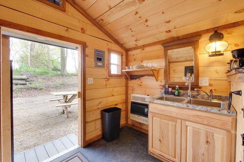 On-Site Trails to Mohican River: Tiny Home Retreat