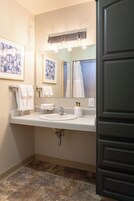 Comfort Room | Bathroom | Shower, hair dryer, towels, soap