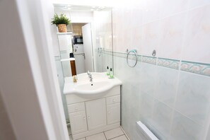 Shower, hair dryer