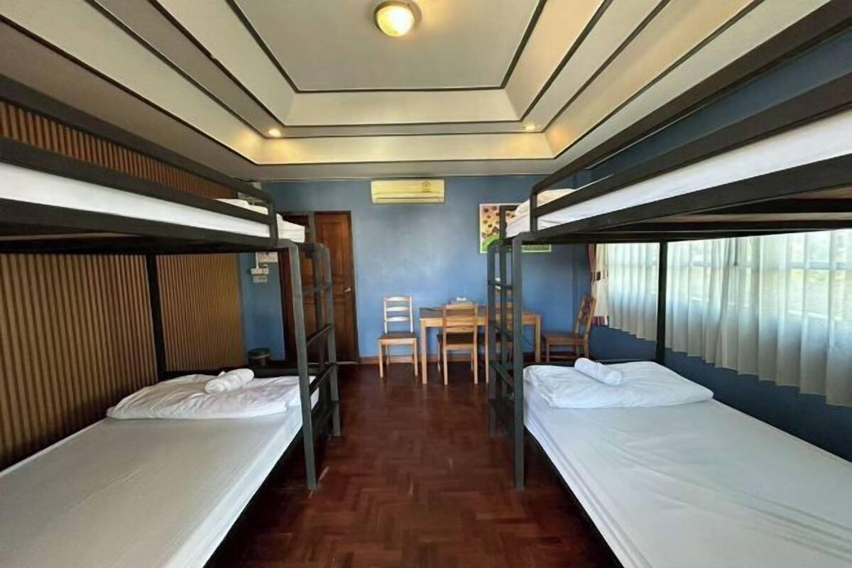 Desk, free WiFi, bed sheets