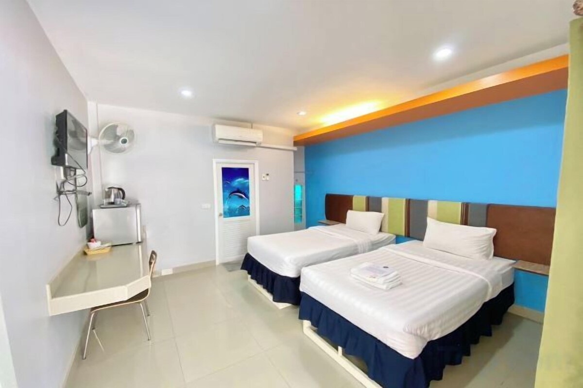 Desk, rollaway beds (surcharge), WiFi (free), bed sheets