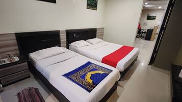 Desk, iron/ironing board, free WiFi, bed sheets