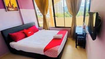 Kamar Double Deluks | Meja kerja, setrika/meja setrika, Wi-Fi gratis, dan seprai linen