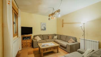 TV, fireplace, DVD player