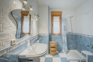 Suihku, hiustenkuivaaja, pyyhkeet