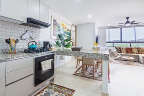 Appartement, 2 chambres, accessible aux personnes à mobilité réduite, balcon | Intérieur