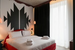 Deluxe Double Room | Premium bedding, down duvets, memory-foam beds, minibar - Bazaar Hotel  (Tirana)