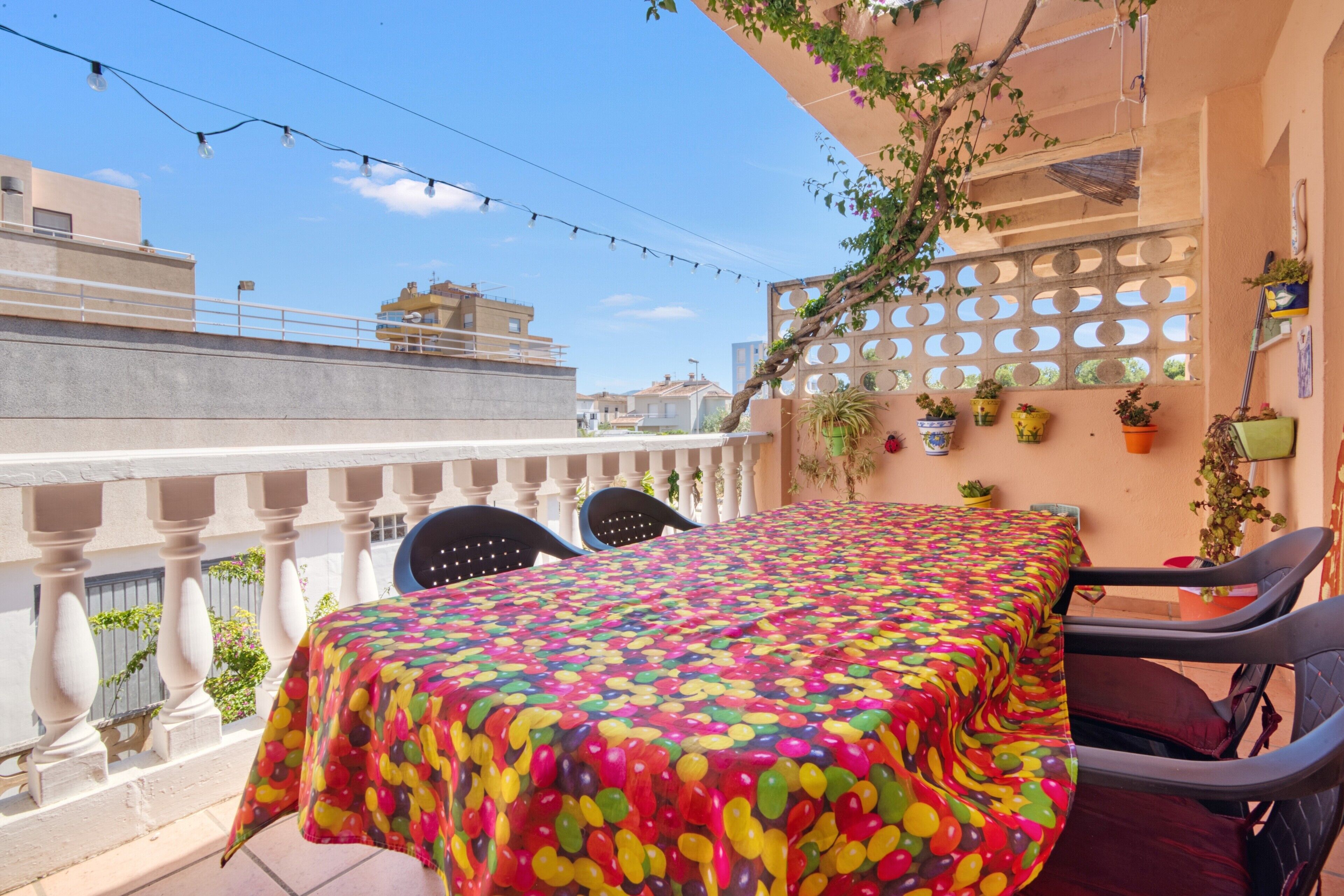 屋外ダイニングエリア