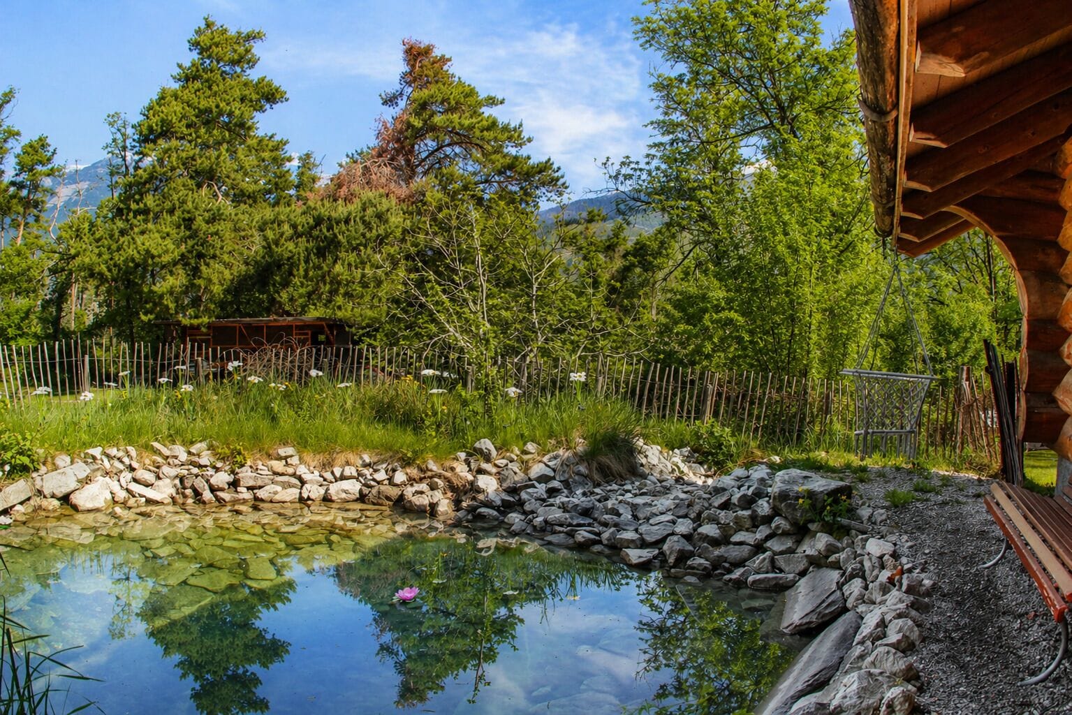 Exclusive Cabin, 1 Bedroom, Mountain View | Natural pool