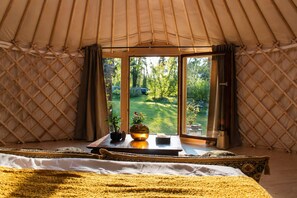 Luxury-Ferienhütte | 1 Schlafzimmer, hochwertige Bettwaren, individuell dekoriert