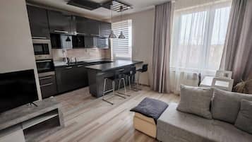 Apartment, 2 Bedrooms, Smoking, Balcony | Living room