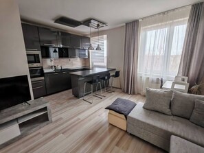 Apartment, 2 Bedrooms, Smoking, Balcony | Living room - Domby Apartment With Balcony (Kecskemet)