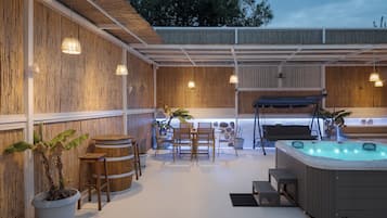 Deluxe Apartment, Hot Tub | Terrace/patio