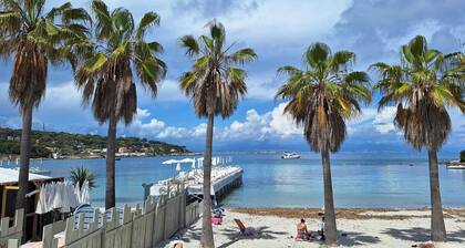 29m² Cap d'Antibes, Sea view, Swimming pool, Free private parking, 10mn walk to beach