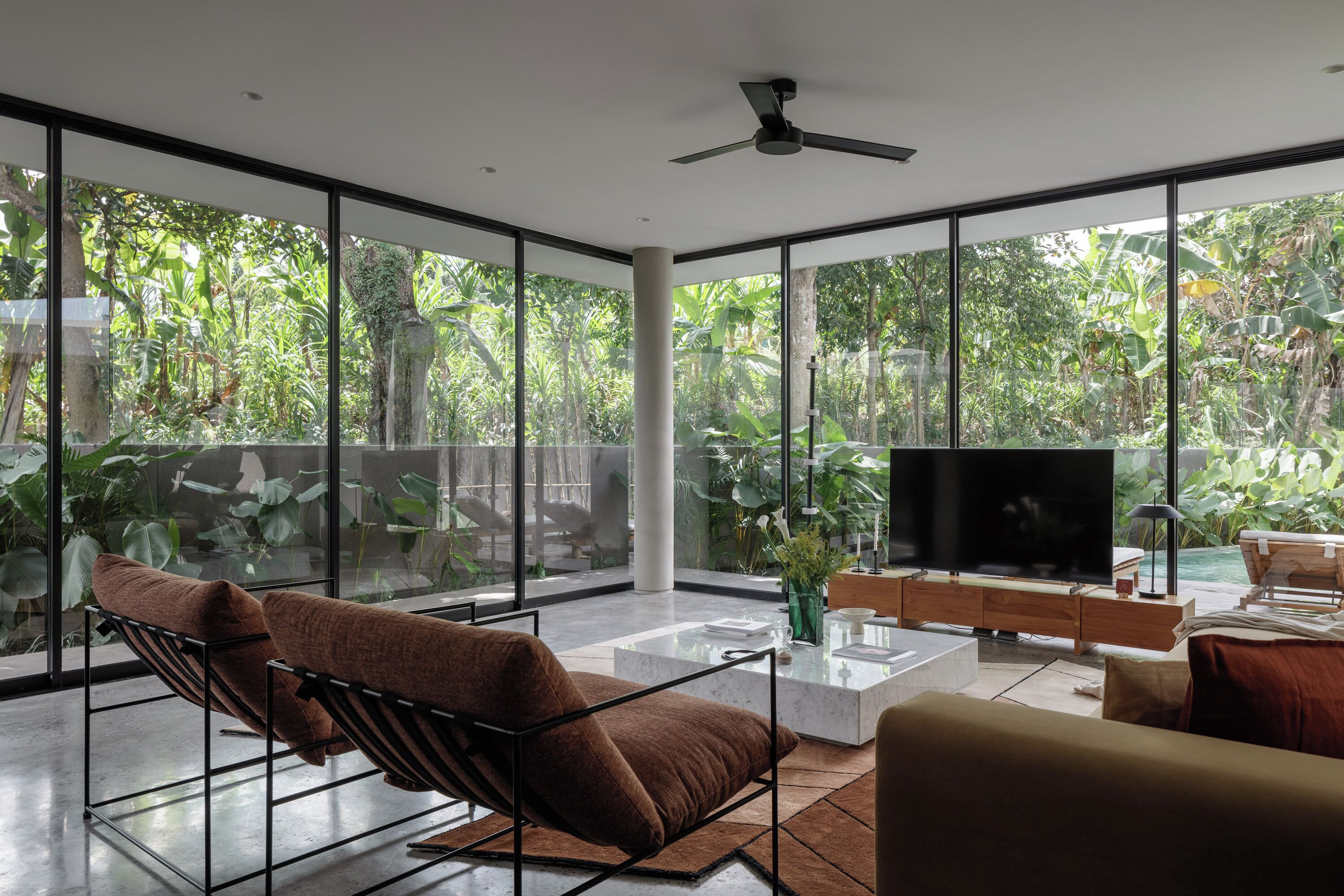 Villa, 2 chambres, piscine privée, vue jardin | Vue sur le jardin