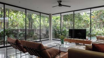 Villa, 2 chambres, piscine privée, vue jardin | Vue sur le jardin