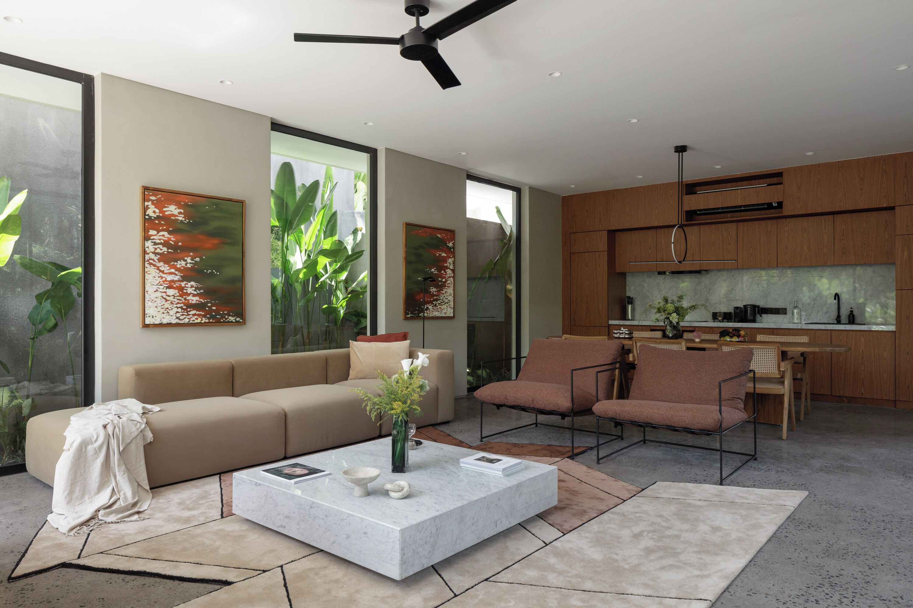 Villa, 2 Bedrooms, Private Pool, Garden View | Living area