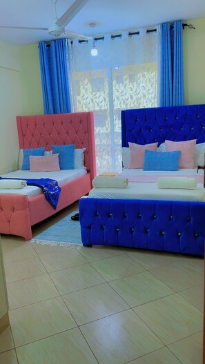 2 bedrooms, iron/ironing board, WiFi, bed sheets