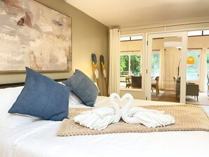4 habitaciones, tabla de planchar con plancha y cuna de viaje