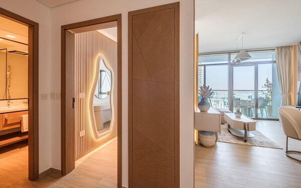 Interior - Luxury branded apartment in Dubai Creek Harbour with stunning Creek Beach view. (Dubai)