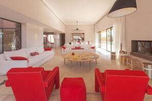 TV, caminetto, impianto stereo