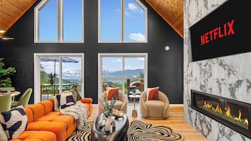 Smart TV, fireplace, offices