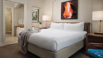 1 bedroom, desk, iron/ironing board, travel crib