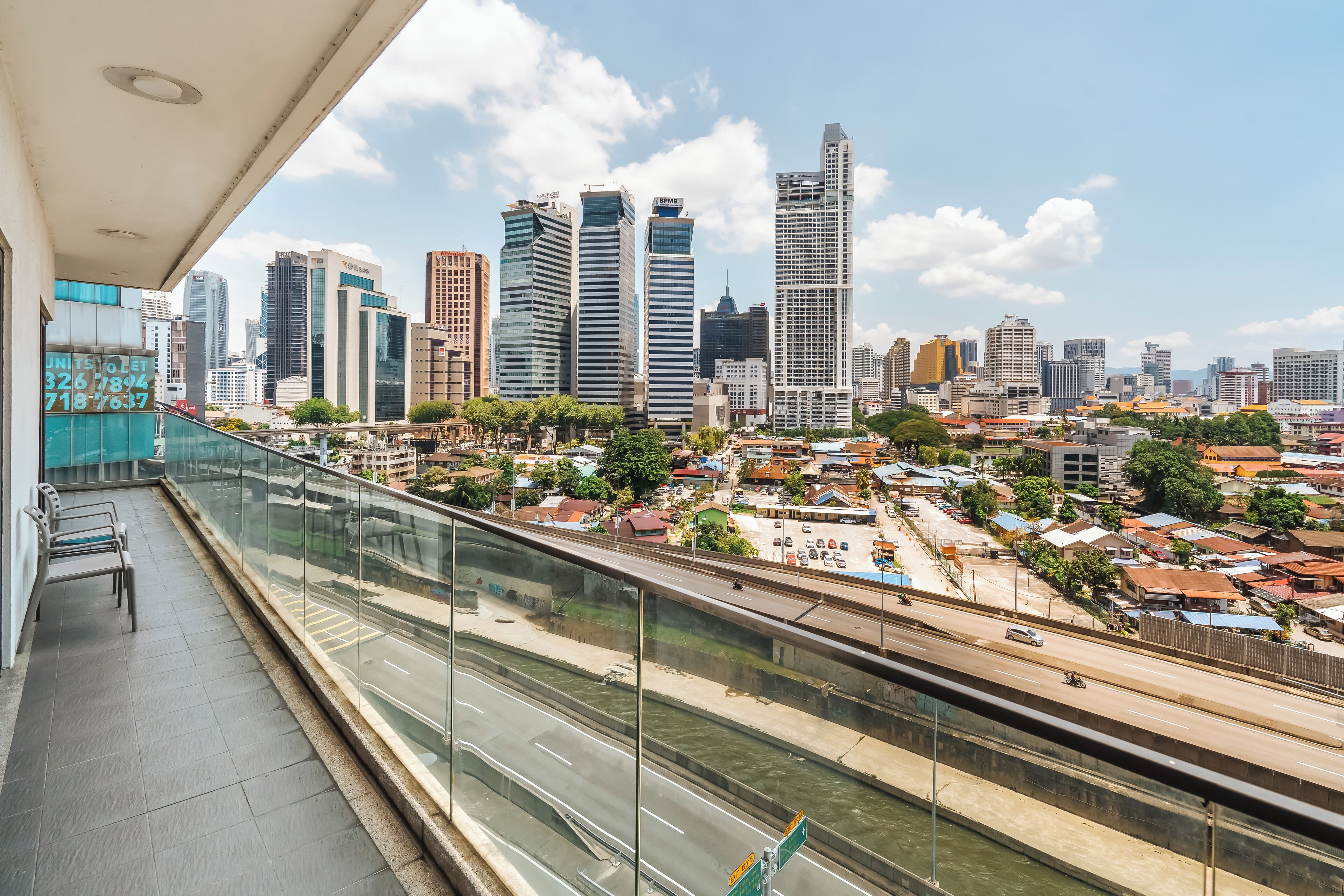 Apartemen, 2 kamar tidur, balkon, pemandangan kota | Pemandangan dari kamar