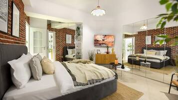 Luxury Apartment, Balcony, Courtyard View 12B | Minibar, in-room safe, individually decorated, individually furnished