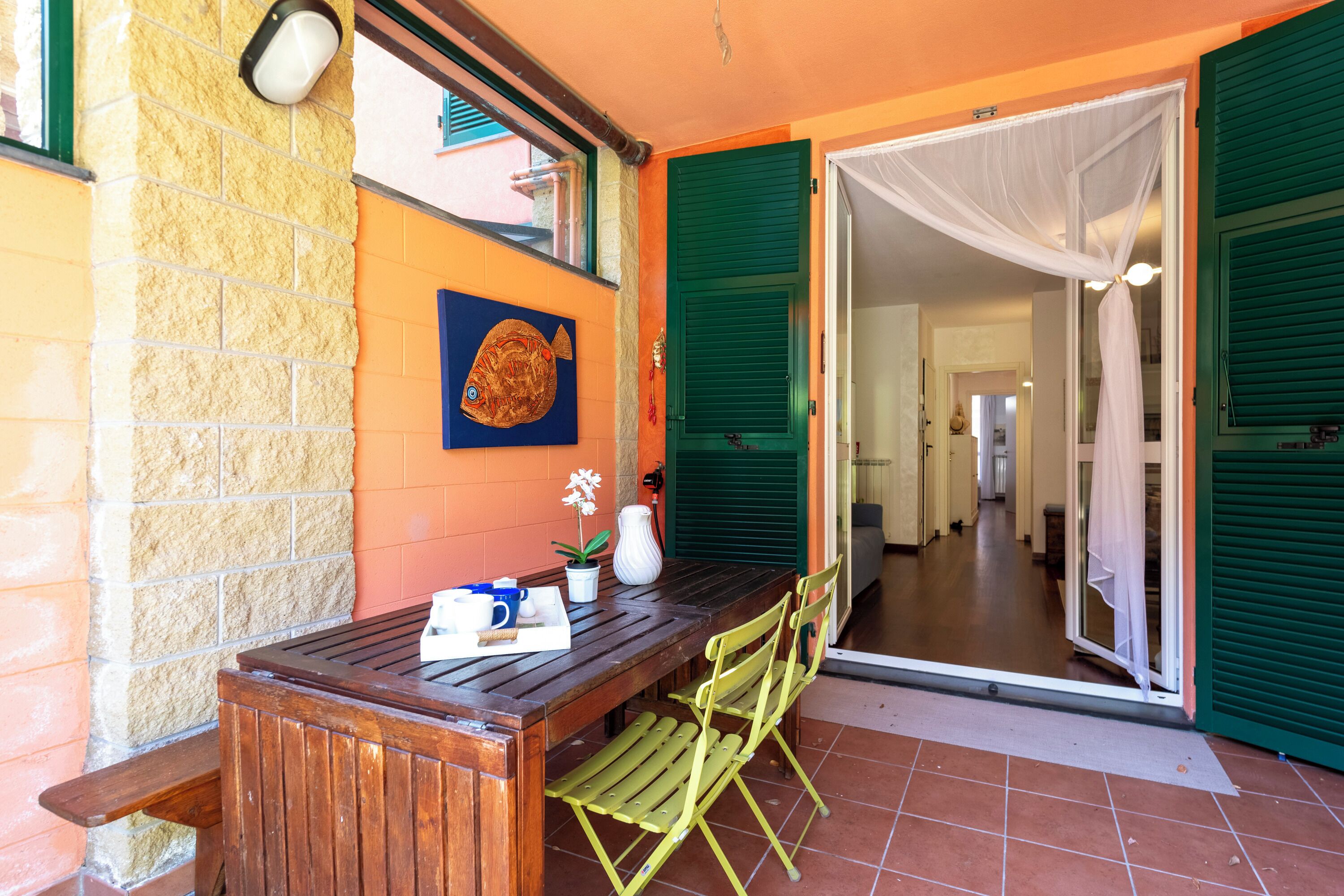 Familienapartment, Mehrere Schlafzimmer (Sea And Garden) | Speisen im Freien