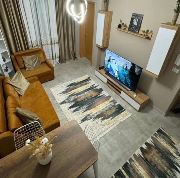 Comfort appartement, balkon, uitzicht op het strand | Geluiddichte muren, gratis wifi