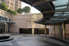 Overnatningsstedets indgangsparti