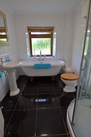 Shower, hair dryer, towels, soap - Cosy 18th century cottage. Pet friendly. Absolute tranquility! (Mitcheldean)