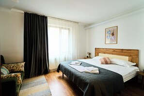 1 bedroom, iron/ironing board, travel crib, free WiFi
