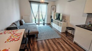 Studio, Smoking, Balcony | Living room - Juniper Studio Near Supermarkets (Kecskemet)