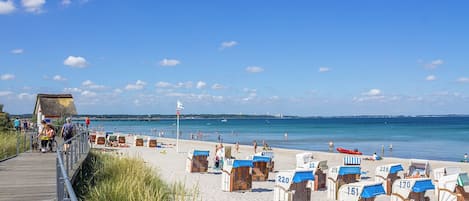 Vlak bij het strand