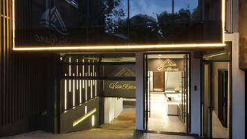 Front of property - evening/night